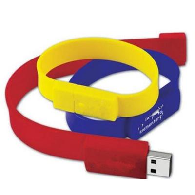 China Hot Selling PVC/SILICONE Amazon Gift Colorful Bulk Silicone Wristband USB Flash Memory Drive CE CE FCC Rohs for sale