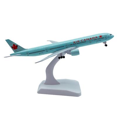 China Toy Hot Sale Diecast Boeing 777 Alloy Airplane Model 20cm Aviation Ornament Collectable Miniature Souvenir Toys for sale