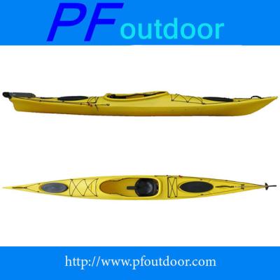 China Professional HDPE LLDPE Single Seat Kayak Jet Power Ocean Sit On Top Fishing Kayak for sale