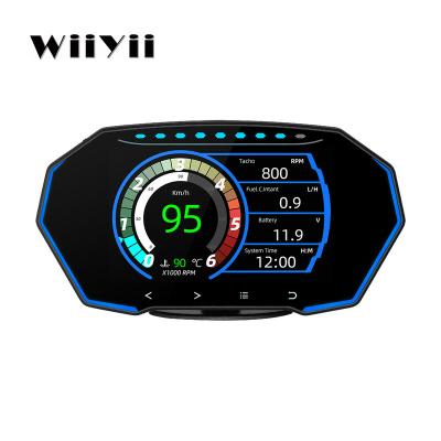 China Display Car Dashboard Information Factory Direct WiiYii F11 Car OBD2 Measure Obd LCD Meter GPS HUD Diagnostic Tools for sale