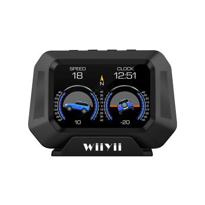 China New P21 Car Dashboard Display GPS HUD Head Up Display Car Obd Gauge Information Slope Meter Obd2 Diagnostic Tools 2022 for sale