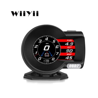 China HUD Head Up Display F8 Diagnostic Tool Auto Car Dashboard Information Car LCD Meter Car obd2 measurement for sale