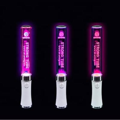 China 2021 ABS Concert Item Laser Logo Custom Acrylic Light Stick ITZY Flashing Flashing Stick for sale