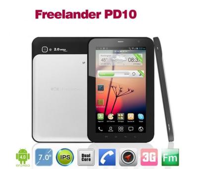 China 7inch Freelander PD10 Typhoon version tablet pc IPS screen MTK 6577  IPS 3G Bluetooth GPS for sale