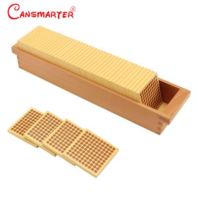 China MA146 wooden educational wooden children play tray for 45 cent wooden adjusts math montessori materials for sale