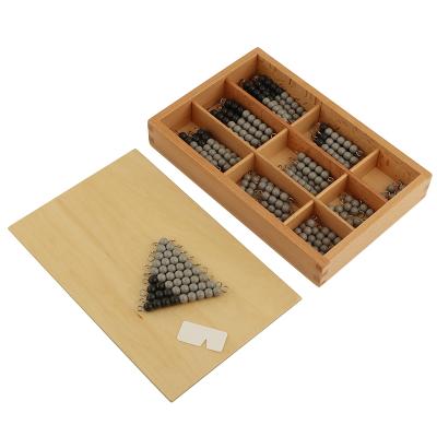 China MA041 (NX) Wooden Montessori Mathematics Educational Wooden Montessori Material Toys Gray Beads Bars for sale