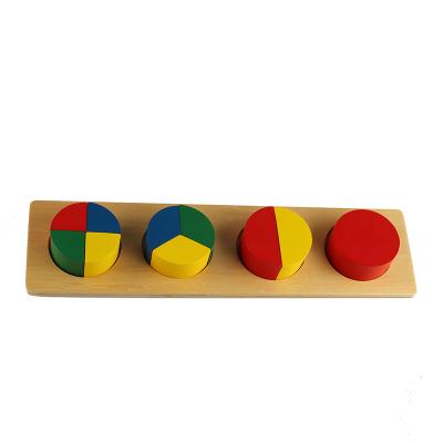 China LT025 Wood Montessori Kids Wooden Educational Children Multiple Toy Circle Blocks for sale