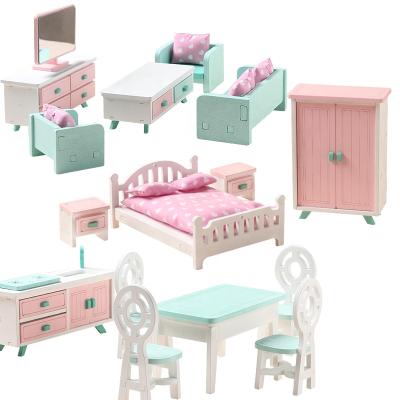 China HM-M004 small furniture set, mini play house toys, cute smart toy set for best-selling. HM-M004 for sale