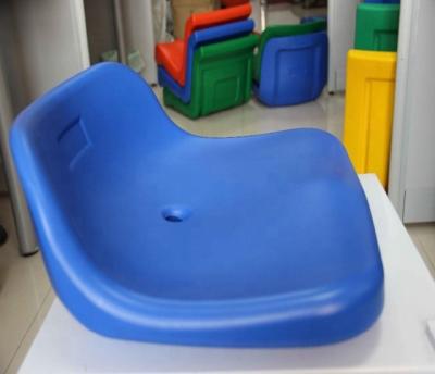 China Commercial Outdoor Low Backrest HDPE Anti-UV Blow Molding Furniture Plastic Stadium Seats for sale