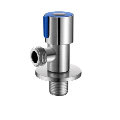 China 304 Stainless Steel Base Type Blue Angle Water Valve General Pointer Valve For Toilet Water Heater for sale