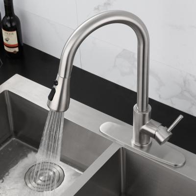 China Multifunctional Stainless Steel Thermostatic Ceramic Faucets Pull Down Spray Sink Mixer Kitchen Faucet Kitchen Faucet for sale