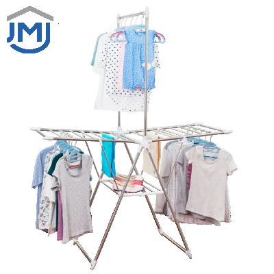 China 2021 CLASSIC Strong Load Bearing Capacity Folding Clothes Rack Drying Household Foldable Clothes Rack for sale