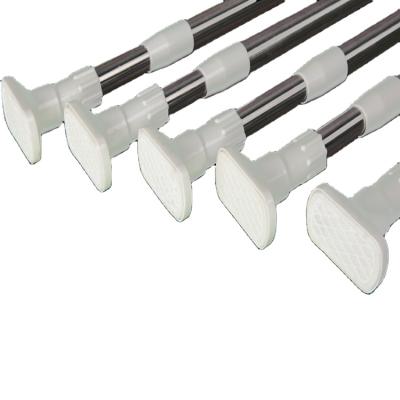 China Sustainable Adjustable Shower Telescopic Metal Curtain Bathroom Poles Rods for sale