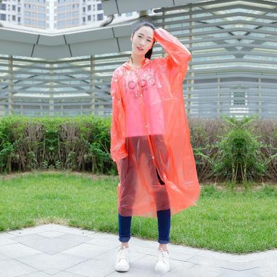 China High Quality Custom Printing Bachelorette Rainwear Disposable Plastic Raincoat For Hiking for sale