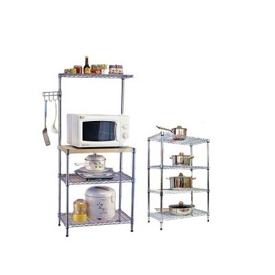 China Wire shelf kitchen rack, kitchen fruit shelf, kitchen product shelving for sale