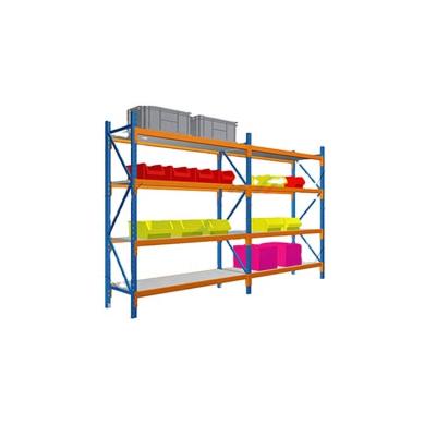 China Collapsible powder coated industrial longspan steel shelving used heavy industrial shelving for sale