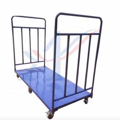 China OEM Foldable Flat Style Trolley Trolley 1300X550X1100mm Steel Hand Platform Trolley Size for sale