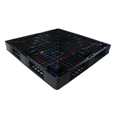 China 1200x1000x150mm factory workshop moisture proof black and black used plastic pallet for sale for sale