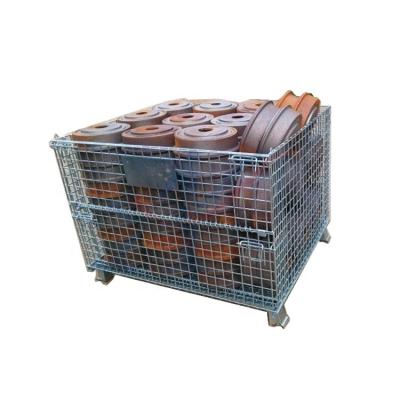 China Collapsible Heavy Duty Storage Steel Pallet Crate For Warehouse for sale