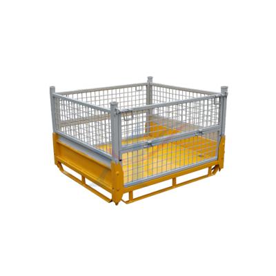 China Corrosion Protection Customized Foldable Steel Stacking Pallet Rack And Shelving for sale