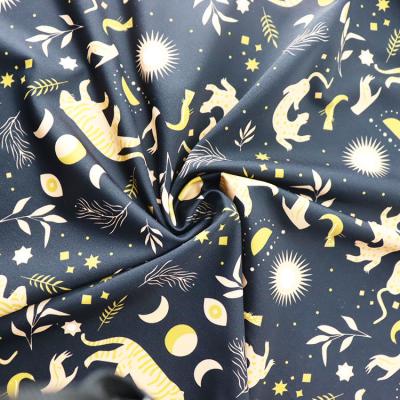 China Stretch New Product Moon And Star Design Digital Printed Fabric For Home Textile for sale