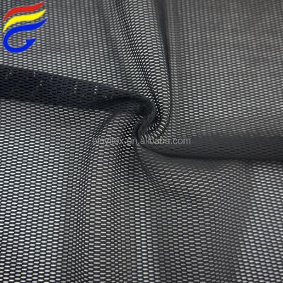 China Stretch Black Color 240gsm Nylon Stretch Mesh Fabric For Sports Shoes for sale