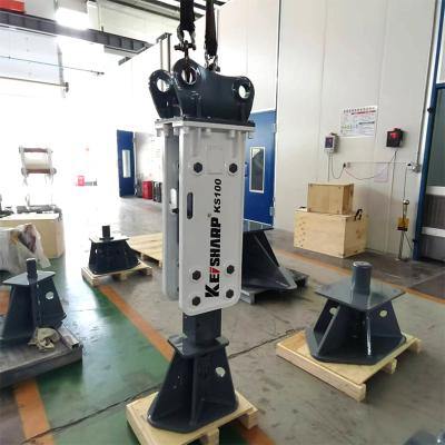 China KS100 graafmachine Hydraulische rotsenbreker Machine Top Type 75mm Chisel Diameter Te koop