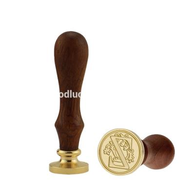 China Wooden decoration handle wax seal stamp wedding valentine festival business ceremony invitation promotion gift for sale