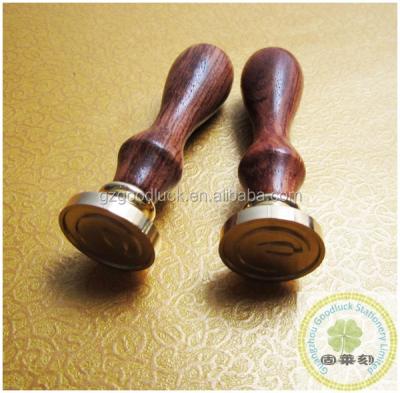 China Custom Wooden Decoration Monogram Initials Letters Wax Seal for sale