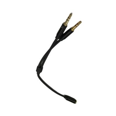 China Y Splitter Kabel Draht Gurt Audio Kabel Kopfhörer 3,5 mm 2 Männlich Mikrofon Kabel zu verkaufen