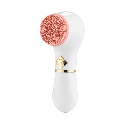 China Cheapest Silicone Facebrush DEEP CLEANING Facial Cleansing Brush Exfoliating Rotation Massager Cleaner Electric Face Brush Detergent for sale