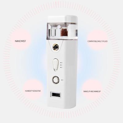 China Hot Cold Portable Electric Face Mist Steam Nano Beauty Skin Care Water Charger Moisturizer USB Facial Sprayer for sale