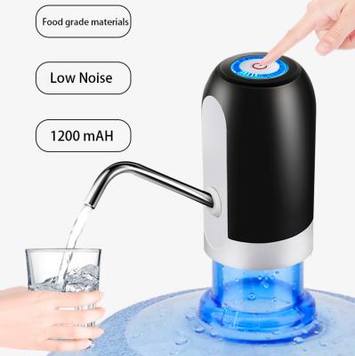 China Hotel 1200mAH Mini Electric Portable USB Water Bottle Dispenser Gallon Pump Pompa Gallon Portable Automatic Outdoor Drinking Elektrik for sale