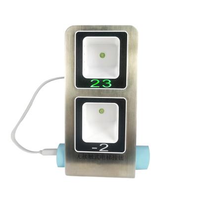 China New modern intelligent touchless elevator sensor elevator call push button ss square panel parts for sale