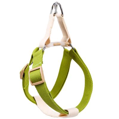 China Stocked Dog Harness Cotton-webbing Leash Set Reversible Adjustable Collar Pet Harness for sale