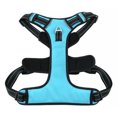 China Stocked No-Pull Pet Harness with 2 Leash Clips, Adjustable Soft Padded Dog Vest, Reflective Pet Oxford Vest with Easy Control Handle for sale