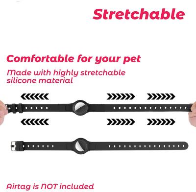 China Pet 2021 Wholesale Anti-lost Stored Tracking Adjustable Tag Collar Wholesale Air Collar Factory Silicone Collar for sale