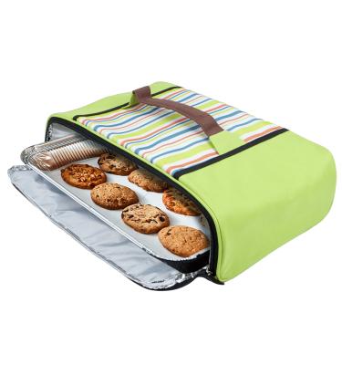 China Mini Cooler Bags Keep Waterproof Promotional Food Hot Or Cold Holders Handle Straight Long Food Delivery for sale