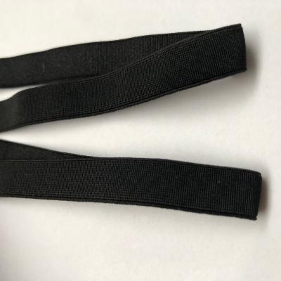 China China High Tenacity Polyester Spandex 1Cm Elastic Durable Narrow Cloth Woven Webbing Elastic Straps High Tenacity for sale