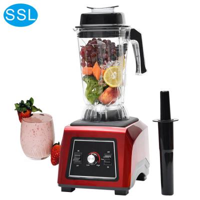 China Hot Sale Europe 1680W High Power Multifunctional Smoothie Quiet Commercial Blender and Food Processor for sale