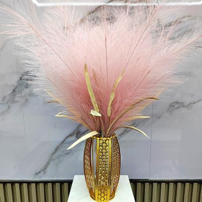 China Artificial Pampas Grass Full Fashional Artificial Pampas Grass 70cm 6 Branches Wedding Artificial Pampas Grass Artificial Pampas Grass for sale