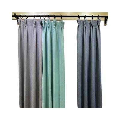 China High Density Simple Modern Style Embroidered Fabric Luxury Window Curtains for sale