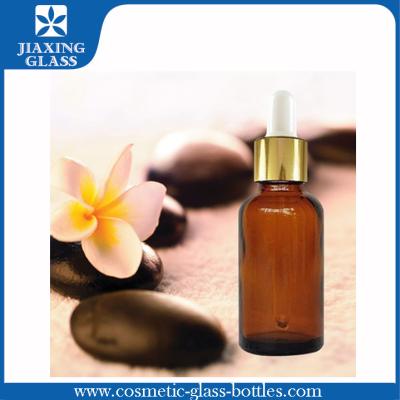 China Frosted / Color Coating Glass Amber Essential Oil Bottle For Skincare 15ml for sale