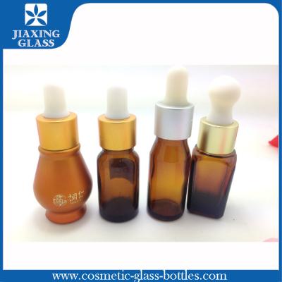 China Glass Silk Screen Printing Empty Essential Oil Bottle With Rubber Glass Dropper 1oz for sale