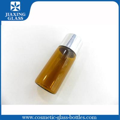 China Empty 10ml Vial Tubular Glass Vials With Plastic Clear Plug And Silver Lid for sale