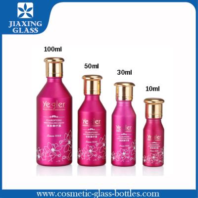 China Cylinder 30ml Empty Essential Oil Bottle Coating Colorful Glass Bottles for sale