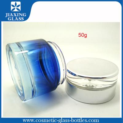 China 50g Fancy Glass Cosmetic Containers Unique Designer Lacquered for sale