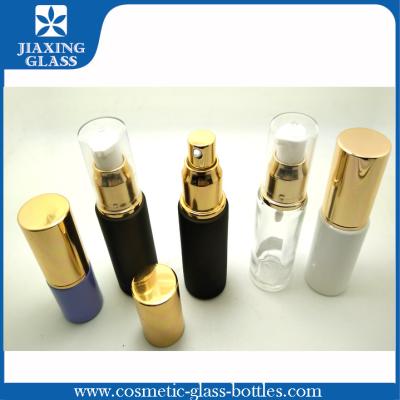 China Clear / Purple Airless Pump Bottles For Cosmetic Skincare Serum for sale