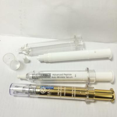 China 8ml 10ml Plastic Tubular Glass Vials cosmetic serume syrings for sale