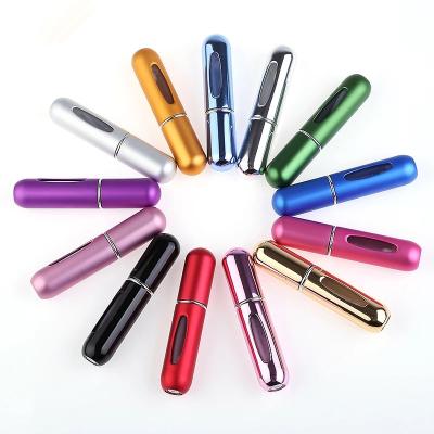 China Portable 5ml Mini Travel Aluminium Refillable Empty Perfume Atomizer Spray Bottle for sale